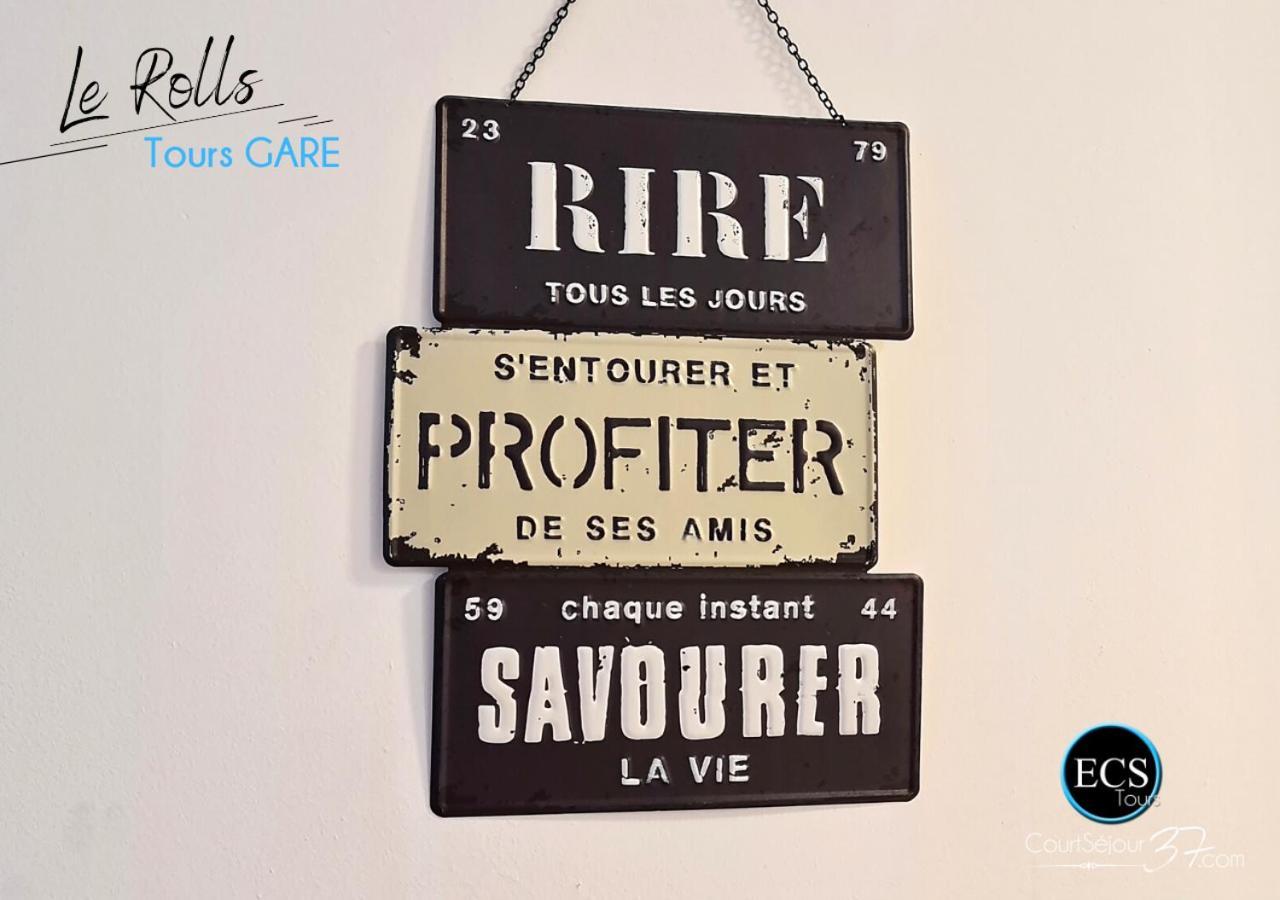 "Le Roll'S" - 1 Chambre - 5 Couchages - Calme - Terrasse - Parking Prive Tours Exterior photo